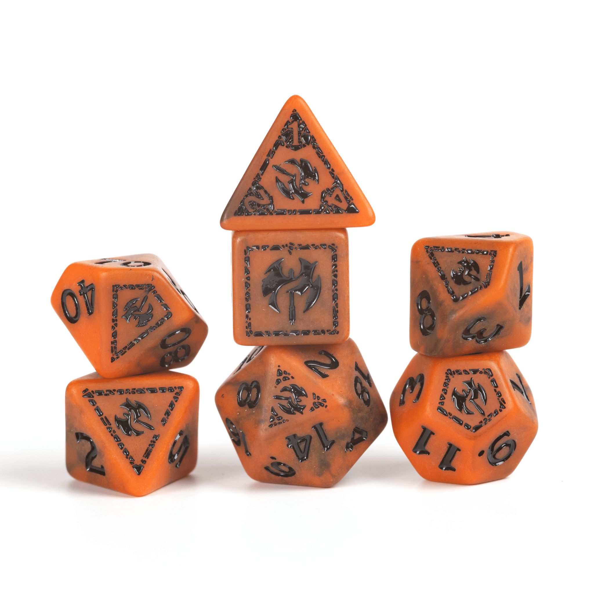 Sirius Dice D&D Adventure Dice Barbarian: Orange image 0